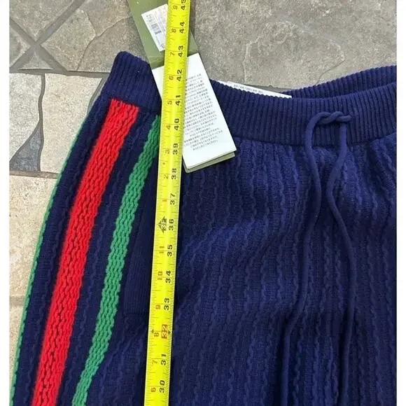 Men's Gucci web stripe 100% wool track pants size large made in Italy - Picture 7 of 10